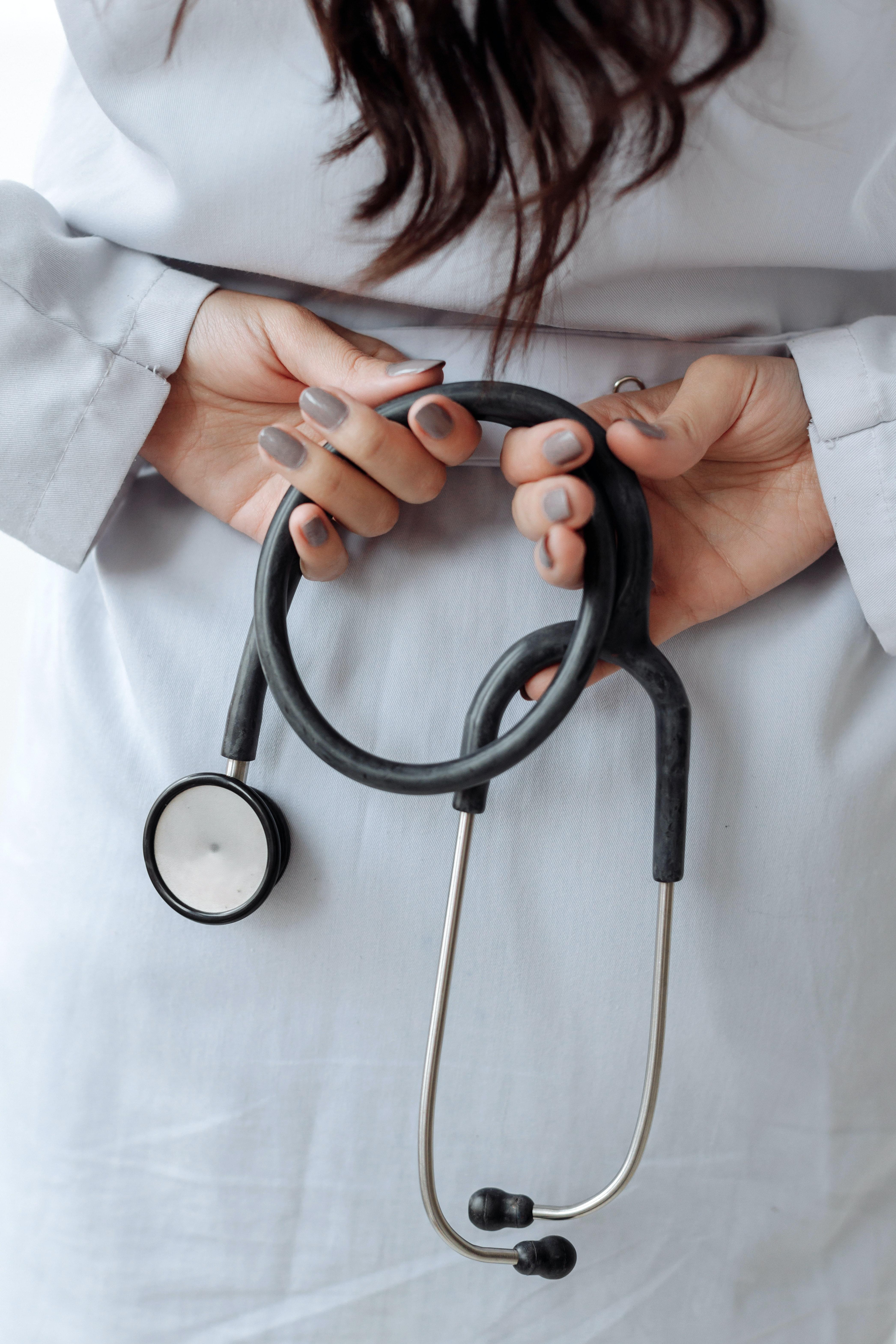 4185x6278 Person Holding Black and Silver Stethoscope · Free