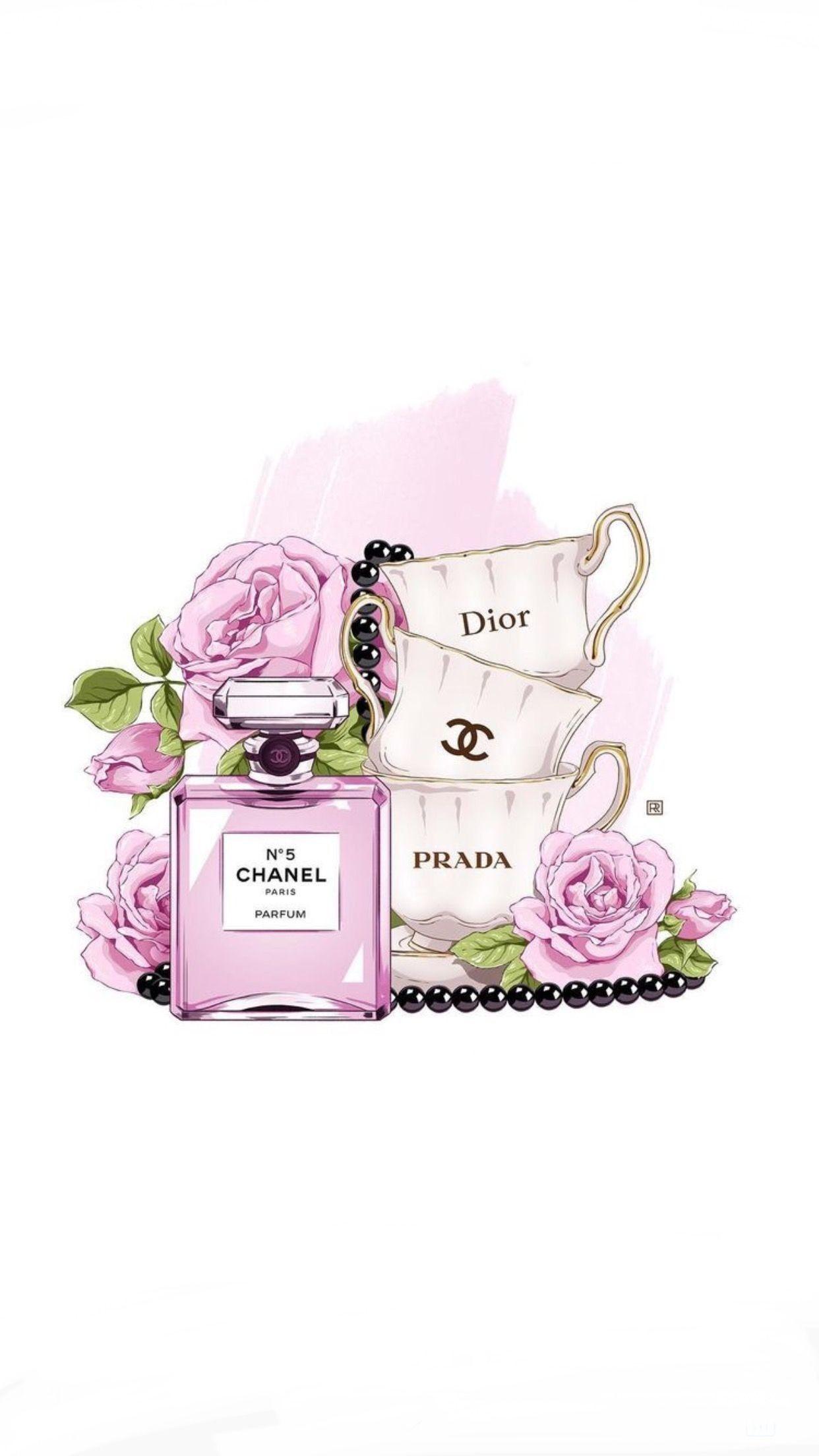 1242x2208 Chanel Perfume Wallpaper
