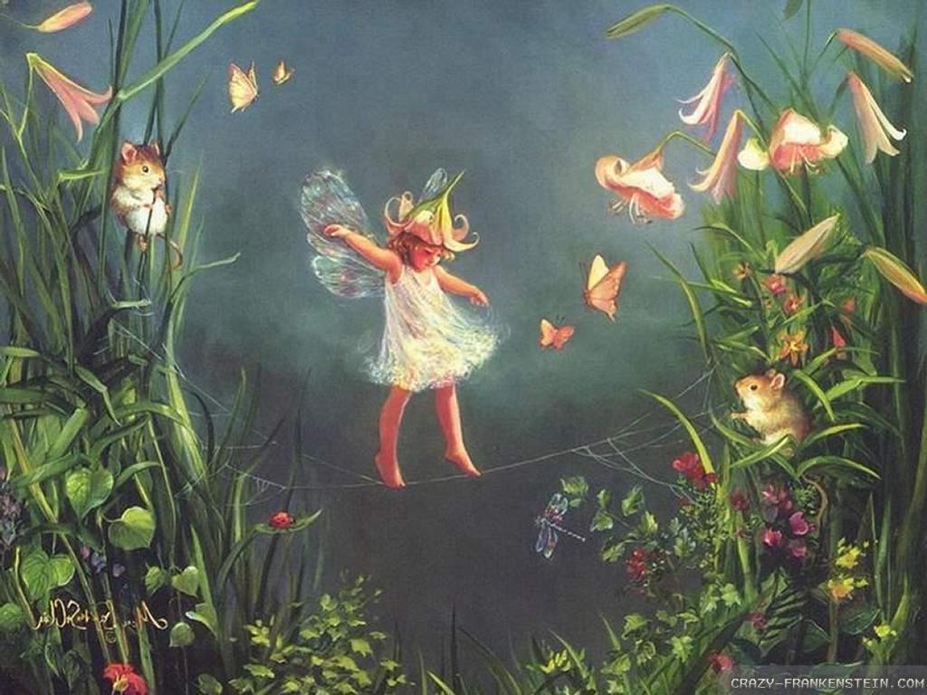1024x768 Flower Fairies Wallpaper