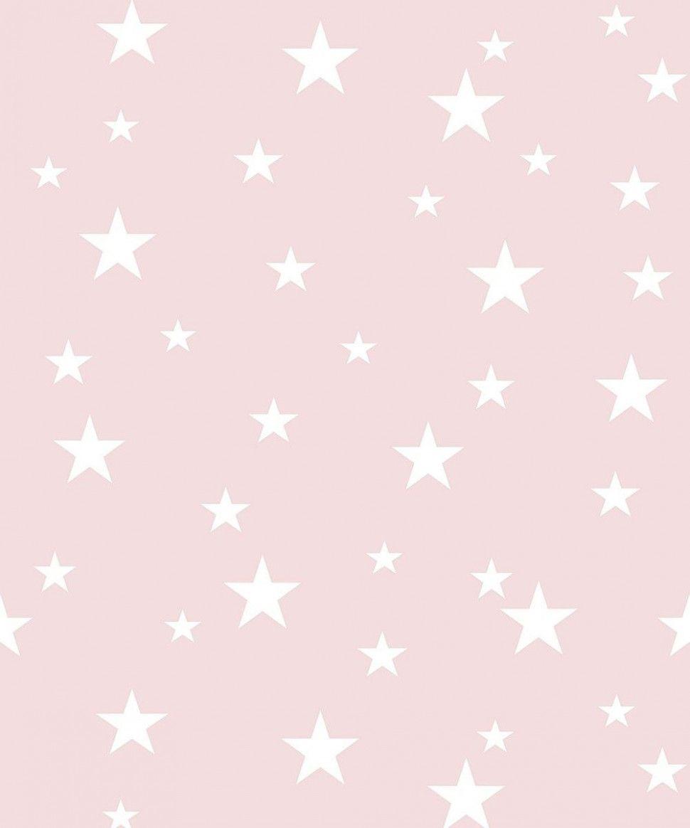 Pink Stars Bedroom Wallpaper  TenStickers