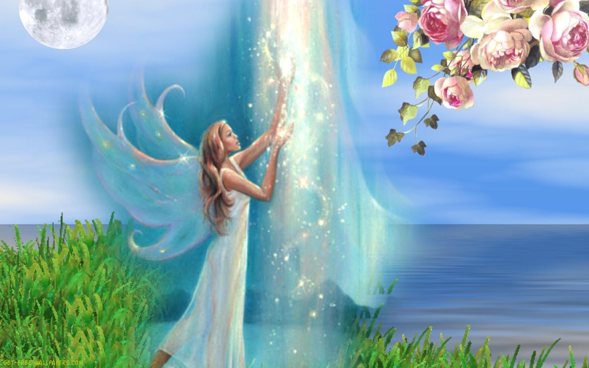 1920x1200 Garden Fairy Wallpaper