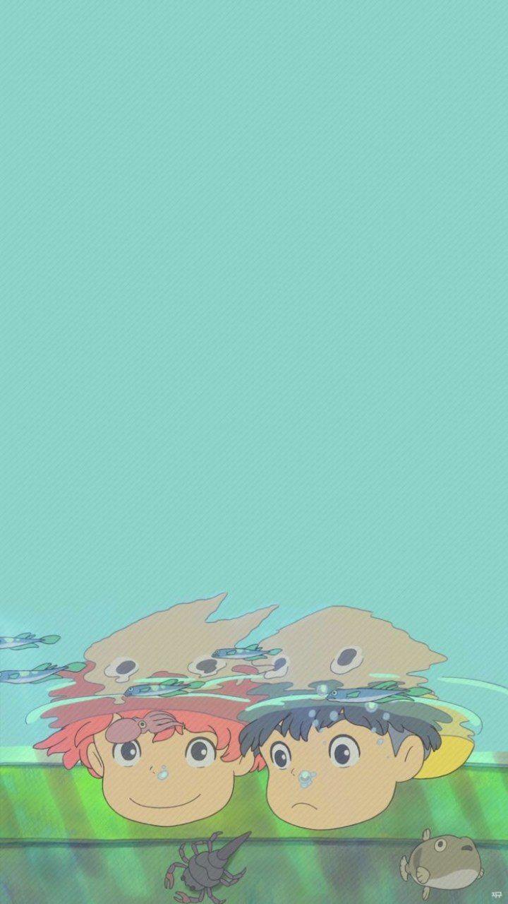 720x1280 Sasuke and Ponyo. Studio ghibli background, Studio ghibli movies, Ghibli artwork