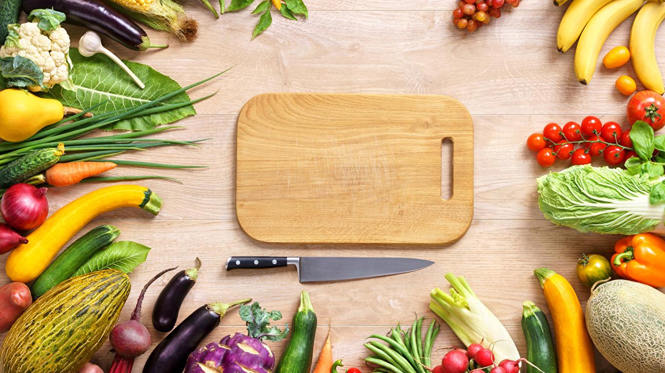 1366x768 Image Knife Food Vegetables Cutting board 1366x768