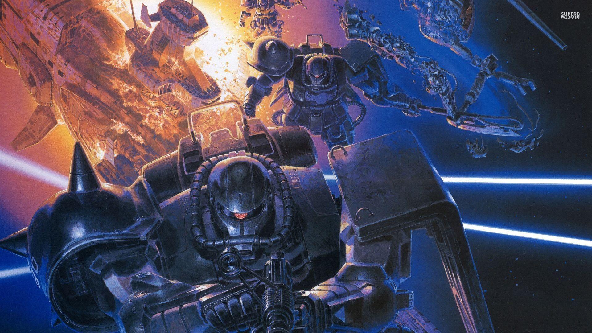 1920x1080 Anime 1920x1080 Gundam Zaku II. Gundam wallpaper, Unicorn wallpaper, Gundam