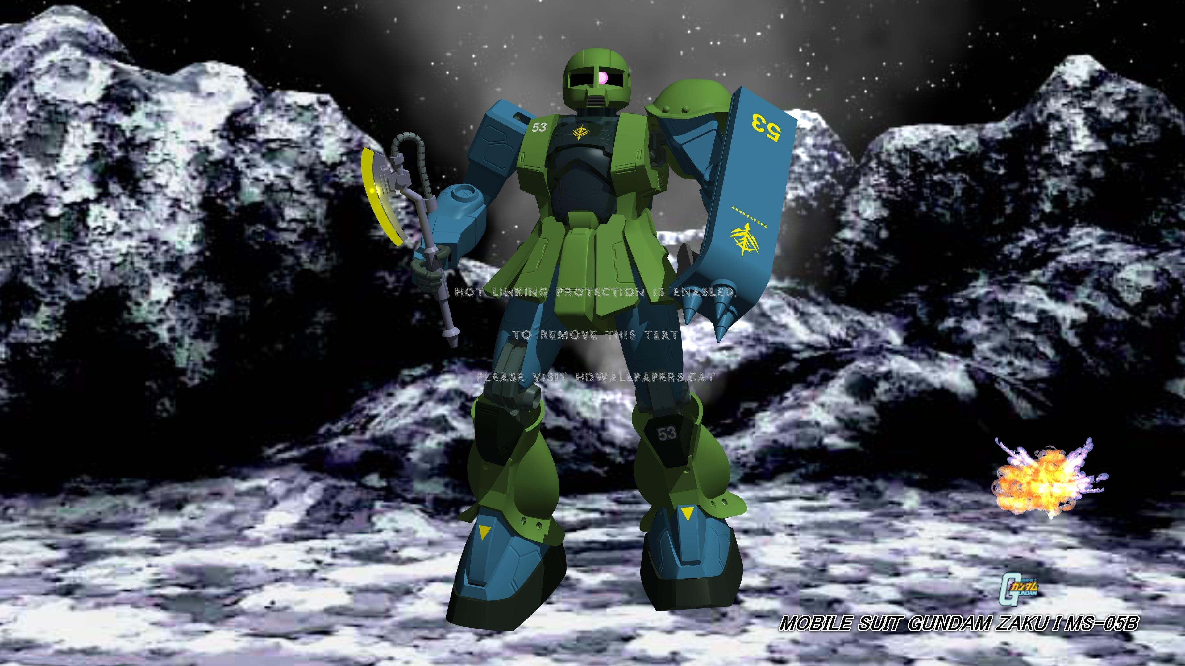 3840x2160 Mobile Suit Gundam Zaku Ms 05b Old Elmeth