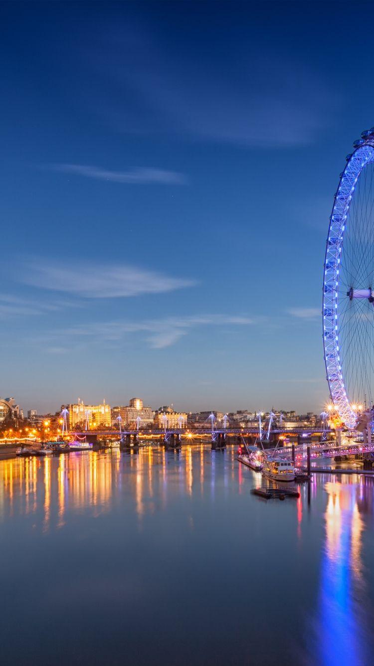 London Eye Wallpaper 4K Ferris wheel River Thames 2089