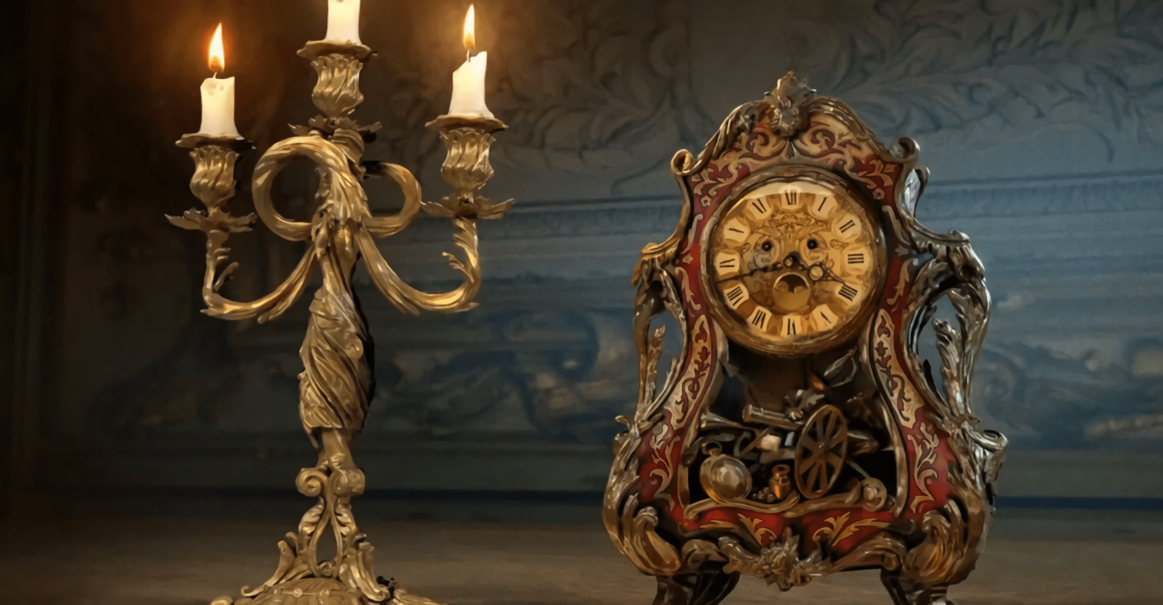 2284x1188 Lumière and Cogsworth Concept Art