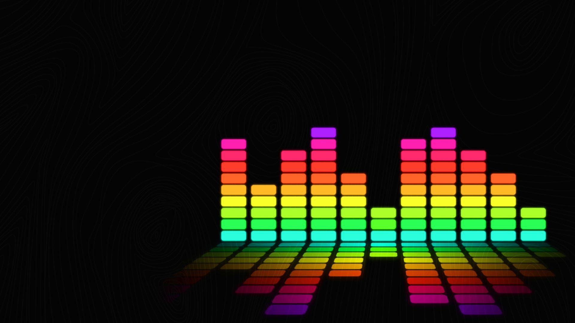 1920x1080 Music wallpaper, Rainbow music, Music themed