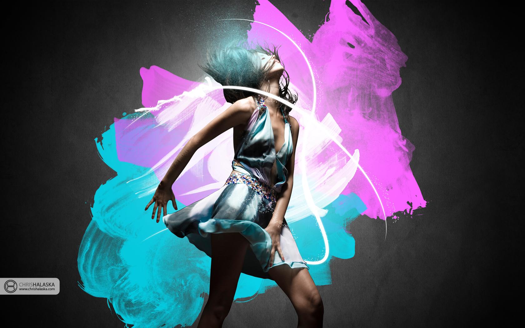 1680x1050 Dance Girl Wallpaper