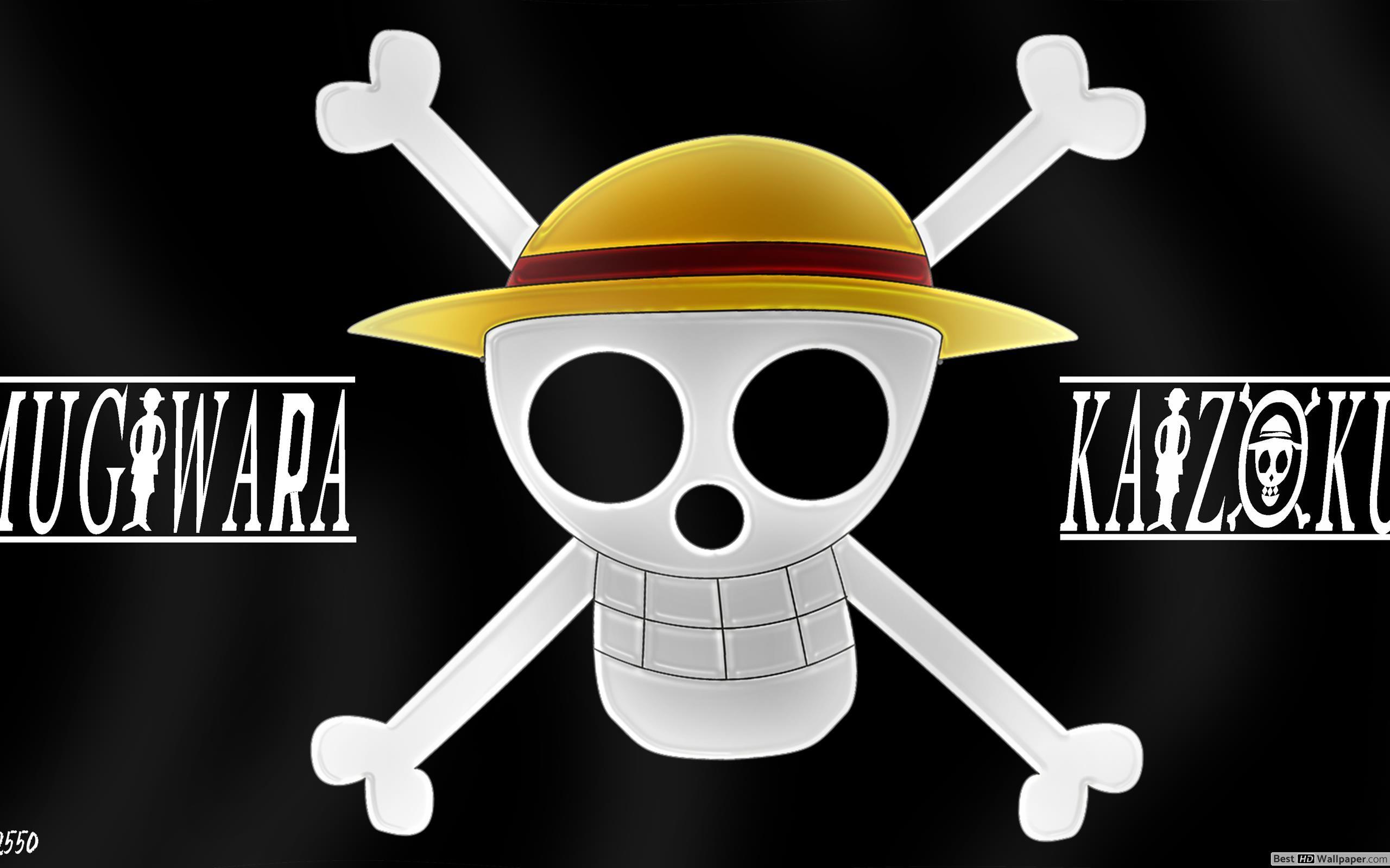 2560x1600 Mugiwara kaizoku, Pirate Flag of One Piece HD wallpaper download