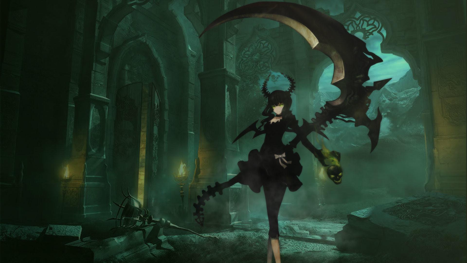 1920x1080 Green Anime Wallpaper