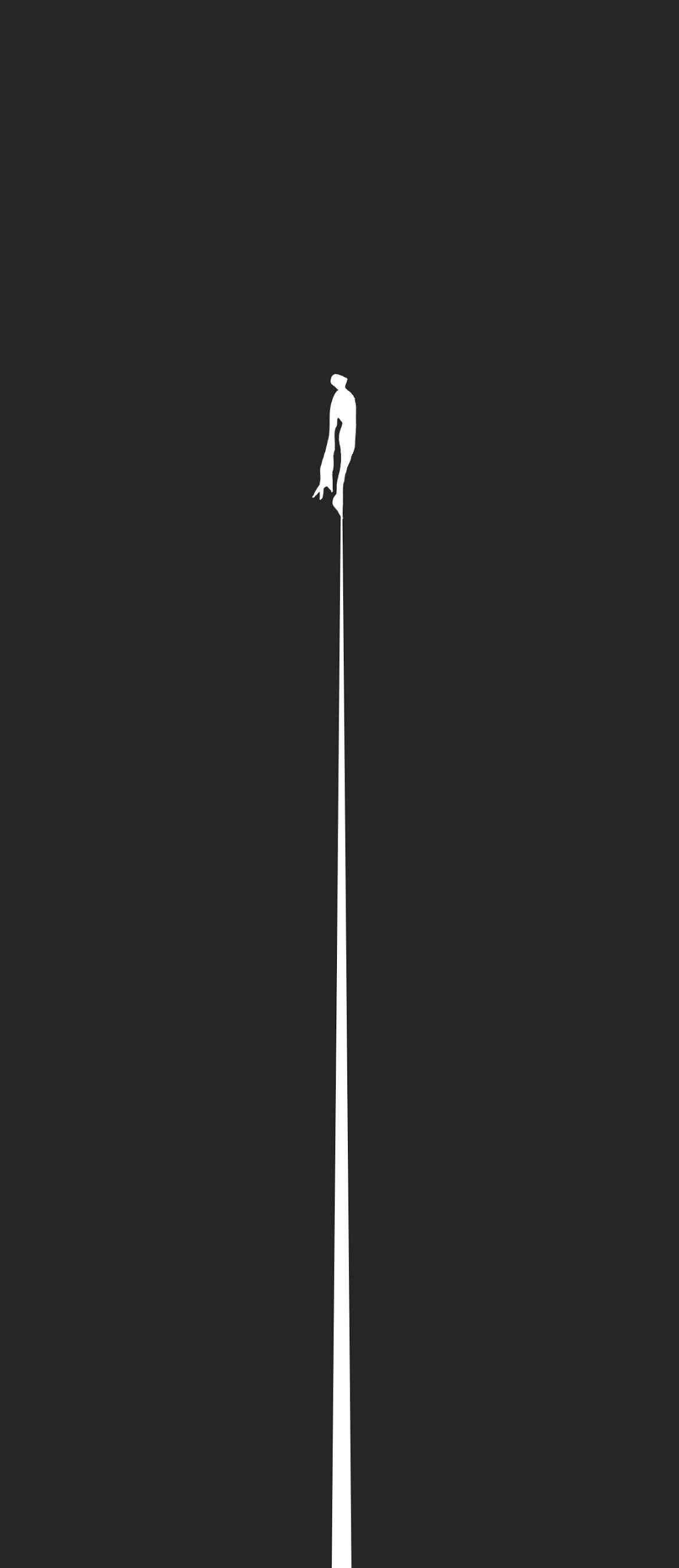 1167x2694 Outside the Rat Race: Superman Minimalist Mobile and Desktop Wallpaper