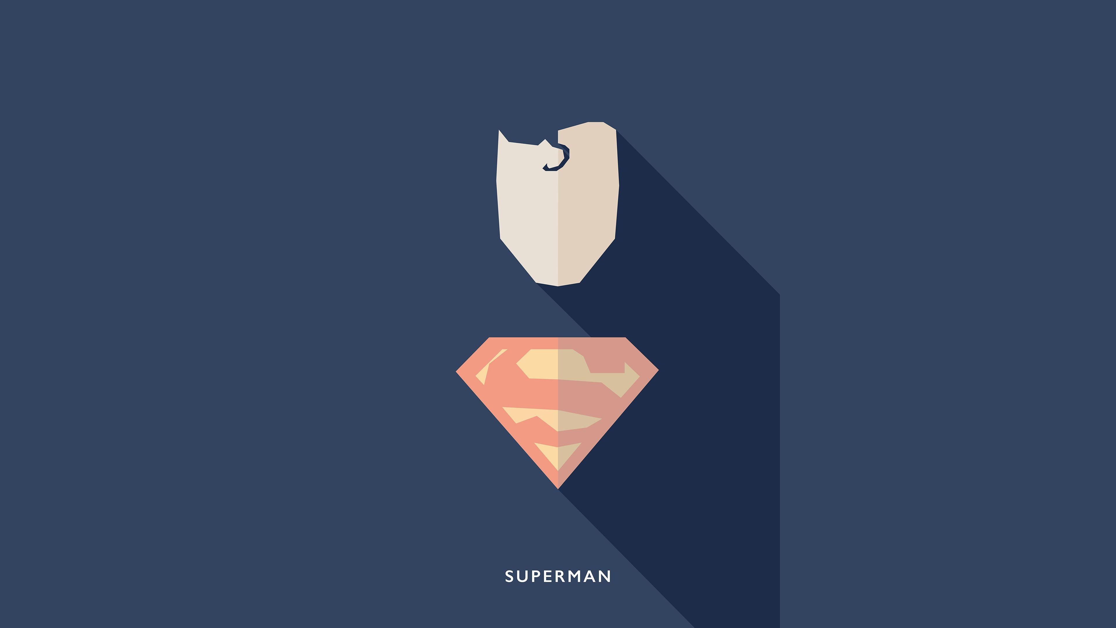 3840x2160 Superman Minimalist Wallpaper