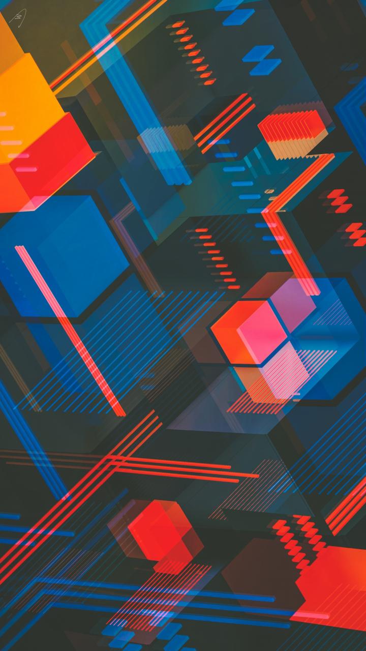 720x1280 Download 720x1280 wallpaper minimalist, abstract, cubes, colorful, samsung galaxy mini s s neo, alpha, sony xperia compact z z z asus zenfone, 720x1280 HD image, background, 20682