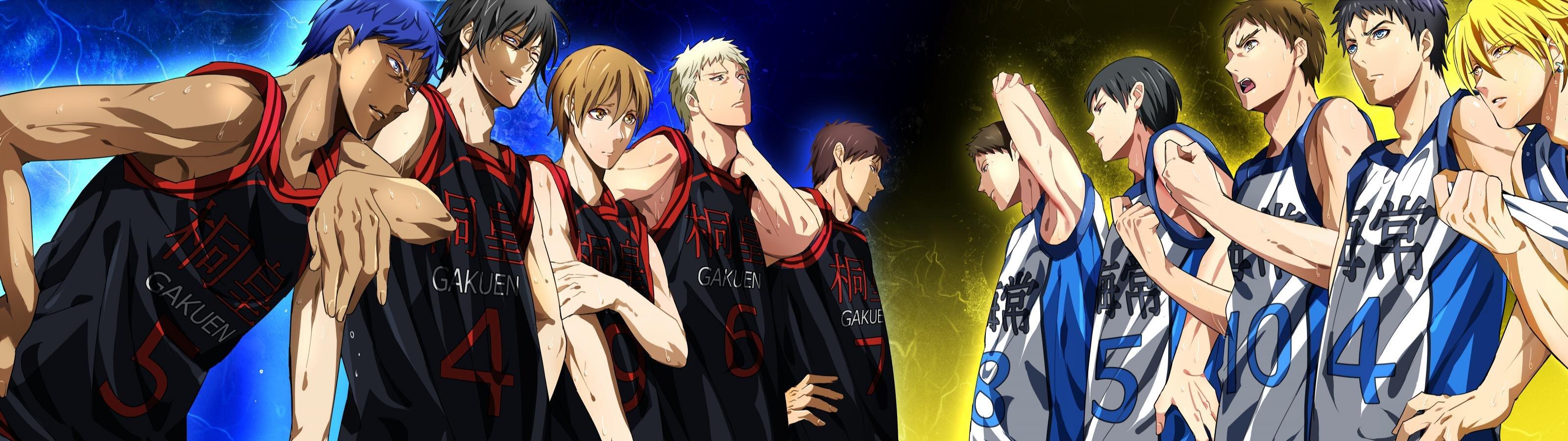 3200x900 High Resolution Kuroko S Basketball Dual Monitor Wallpaper No Basket Kaijo Vs Touou