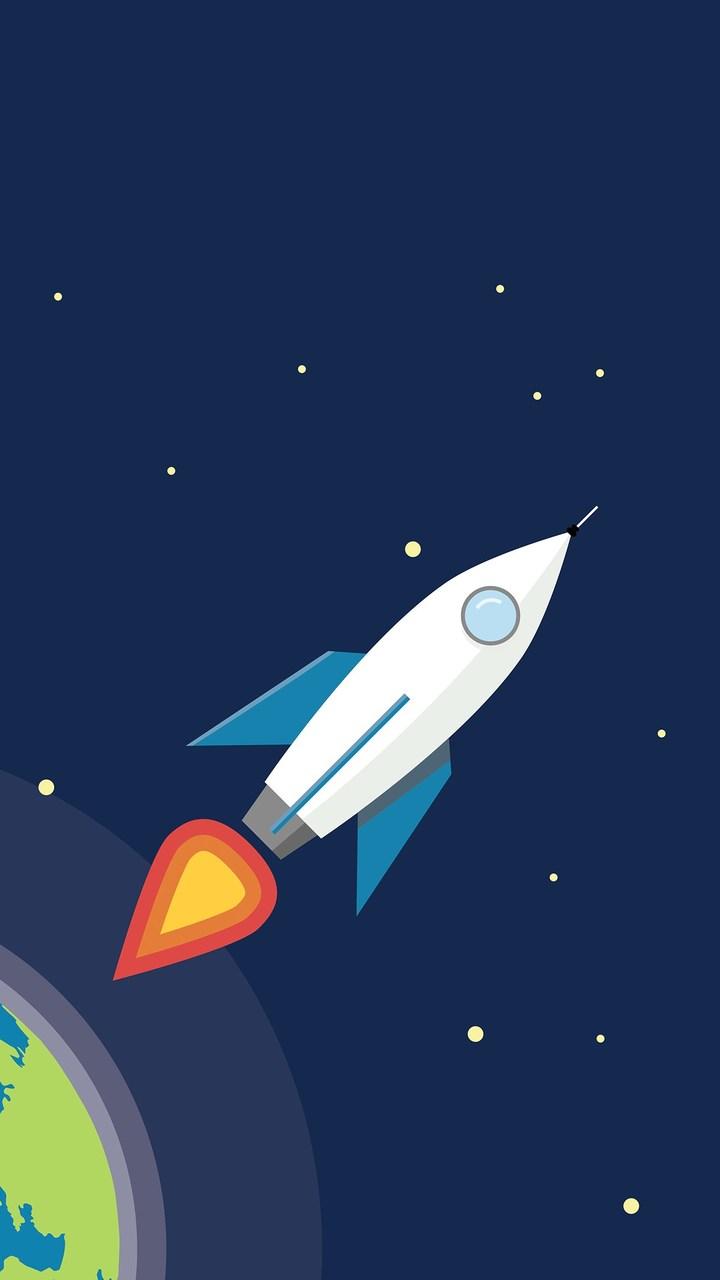 720x1280 Earth Rocket Minimalism Wallpaper To The Mars