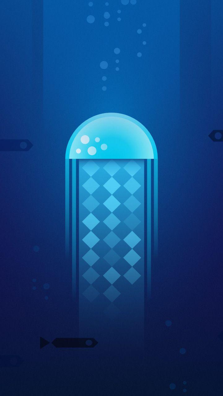 720x1280 Jellyfish, minimal, digital artwork, 720x1280 wallpaper. Cool house designs, Minimalist wallpaper, iPhone wallpaper
