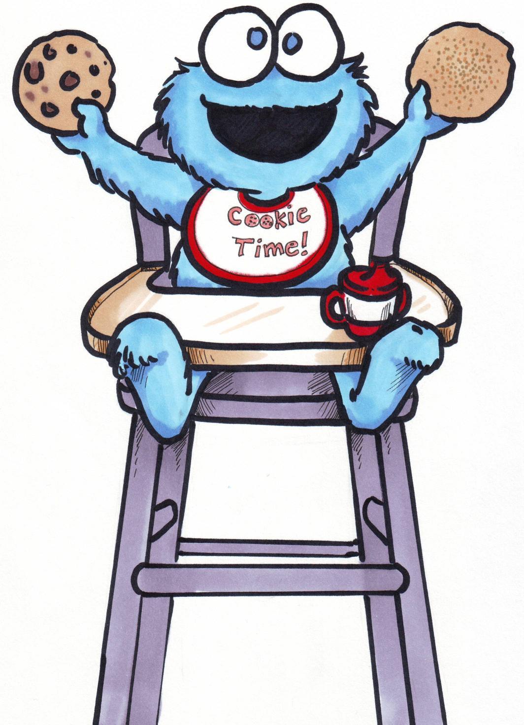 1064x1471 Cute Baby Cookie Monster
