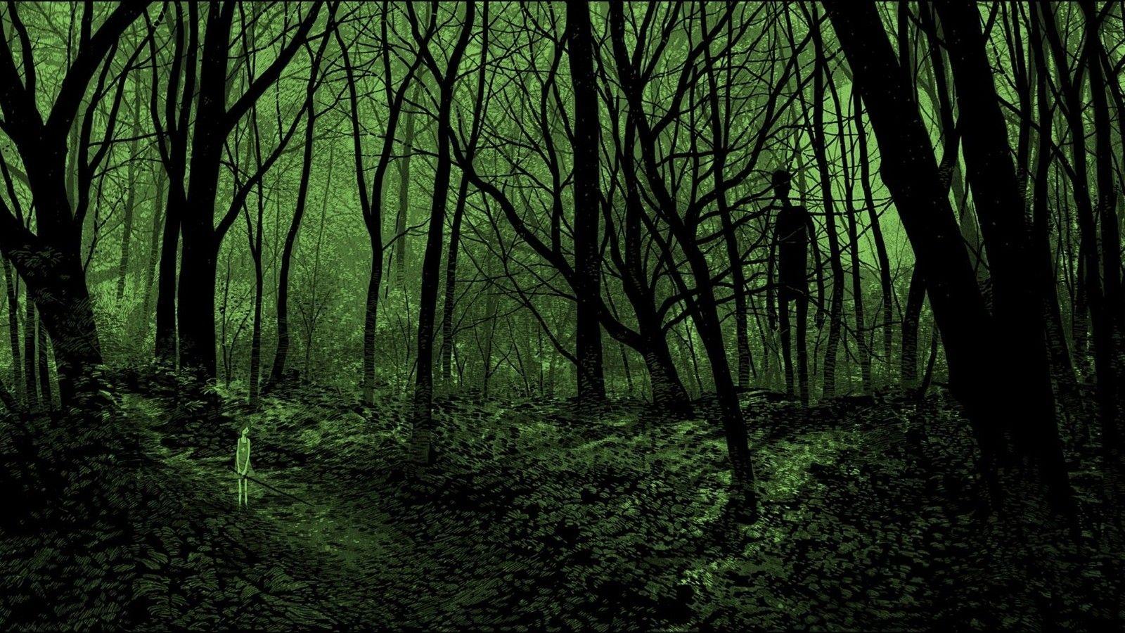 1600x900 Surreal Forest Wallpaper