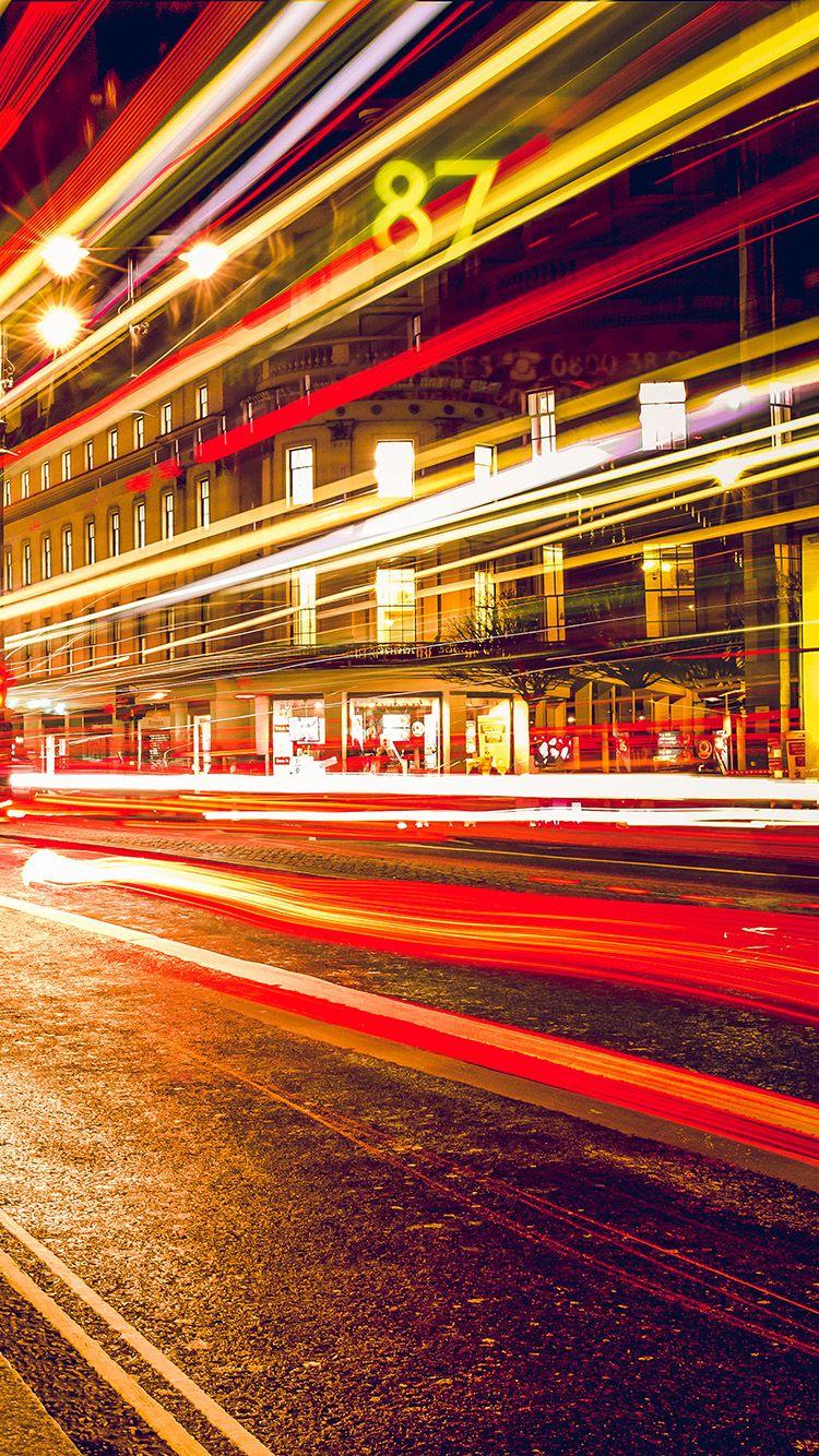 750x1334 iPhone wallpaper. london city car lights night