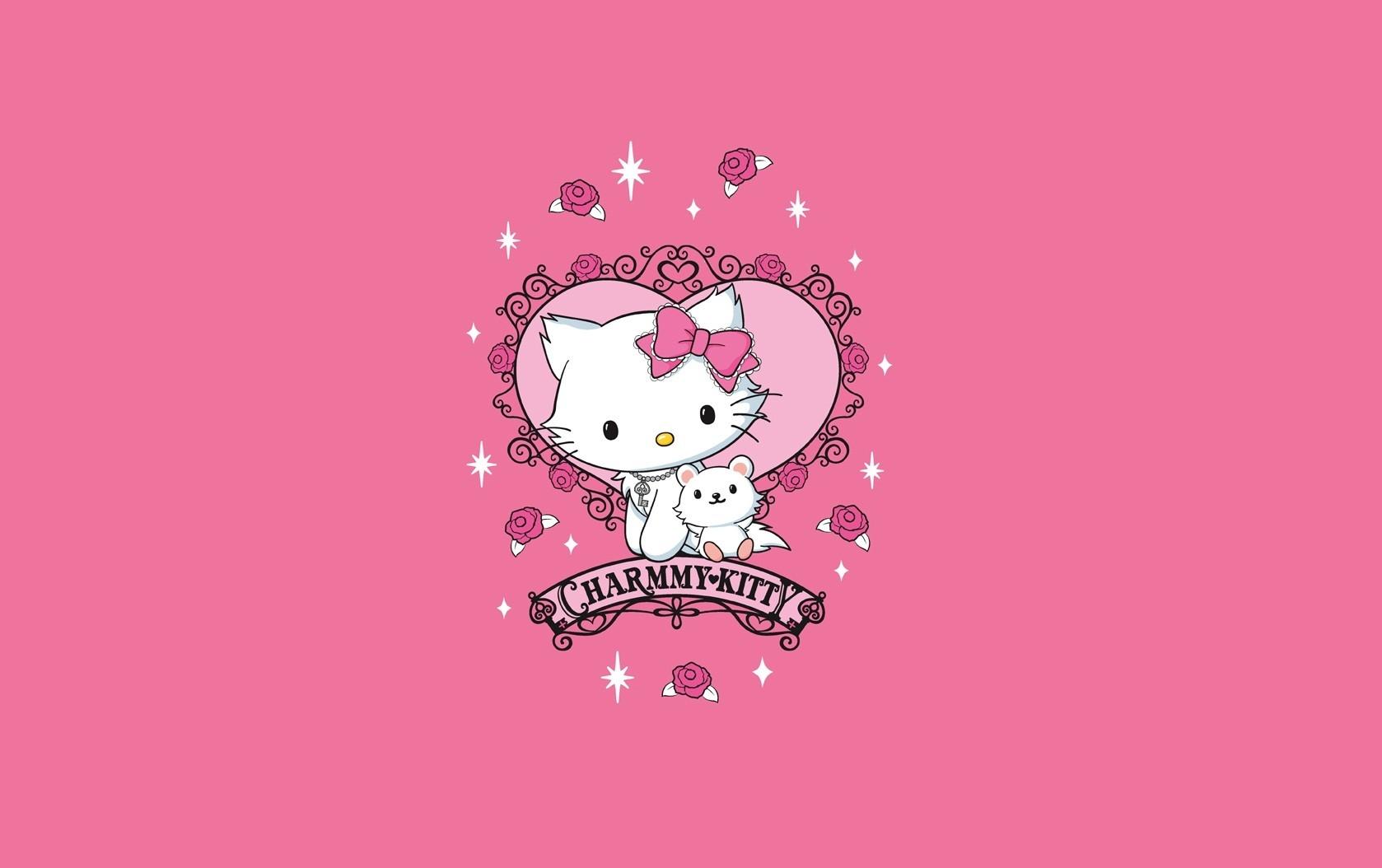 1678x1054 pink hello kitty