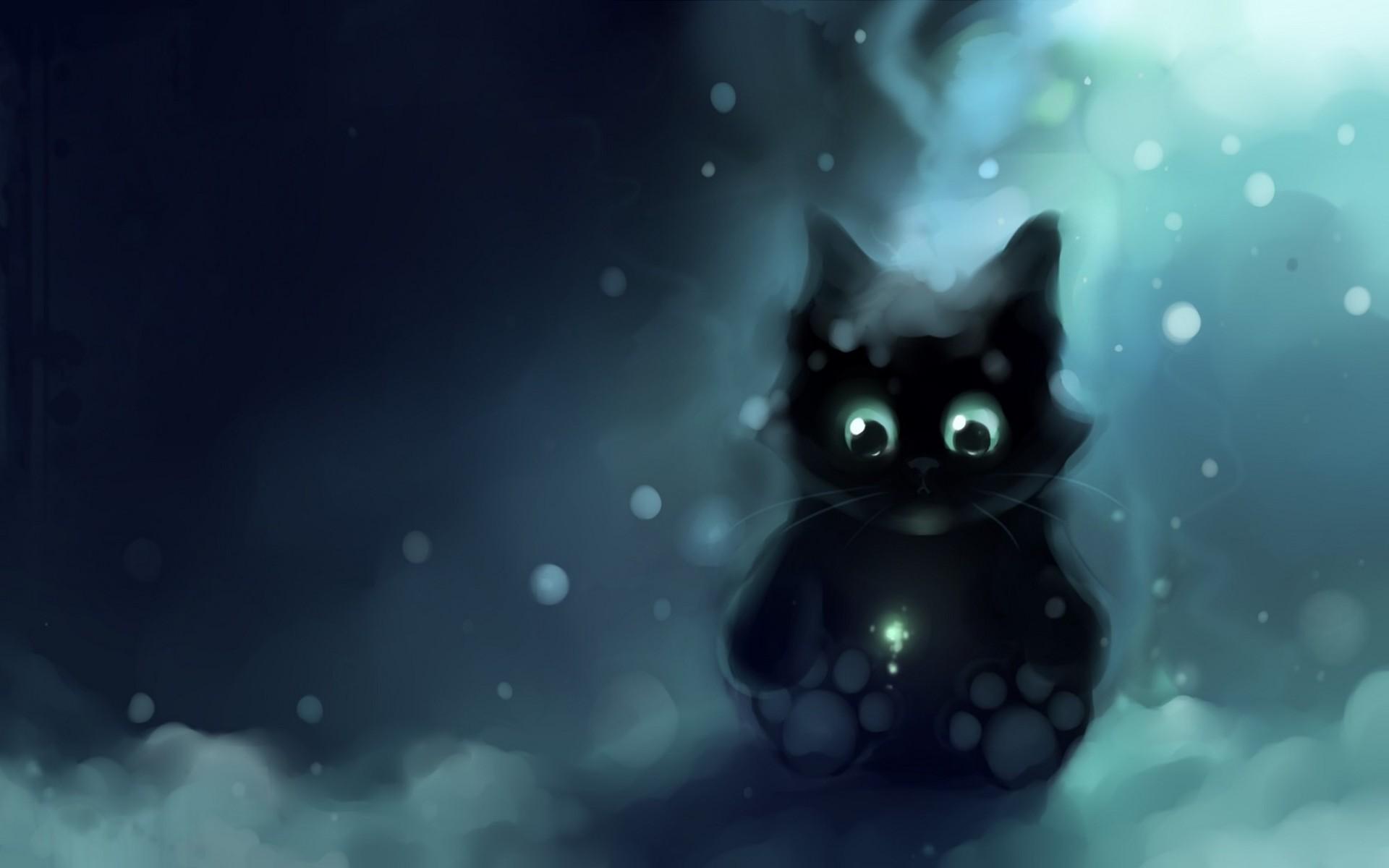 1920x1200 anime cat HD wallpaper, background
