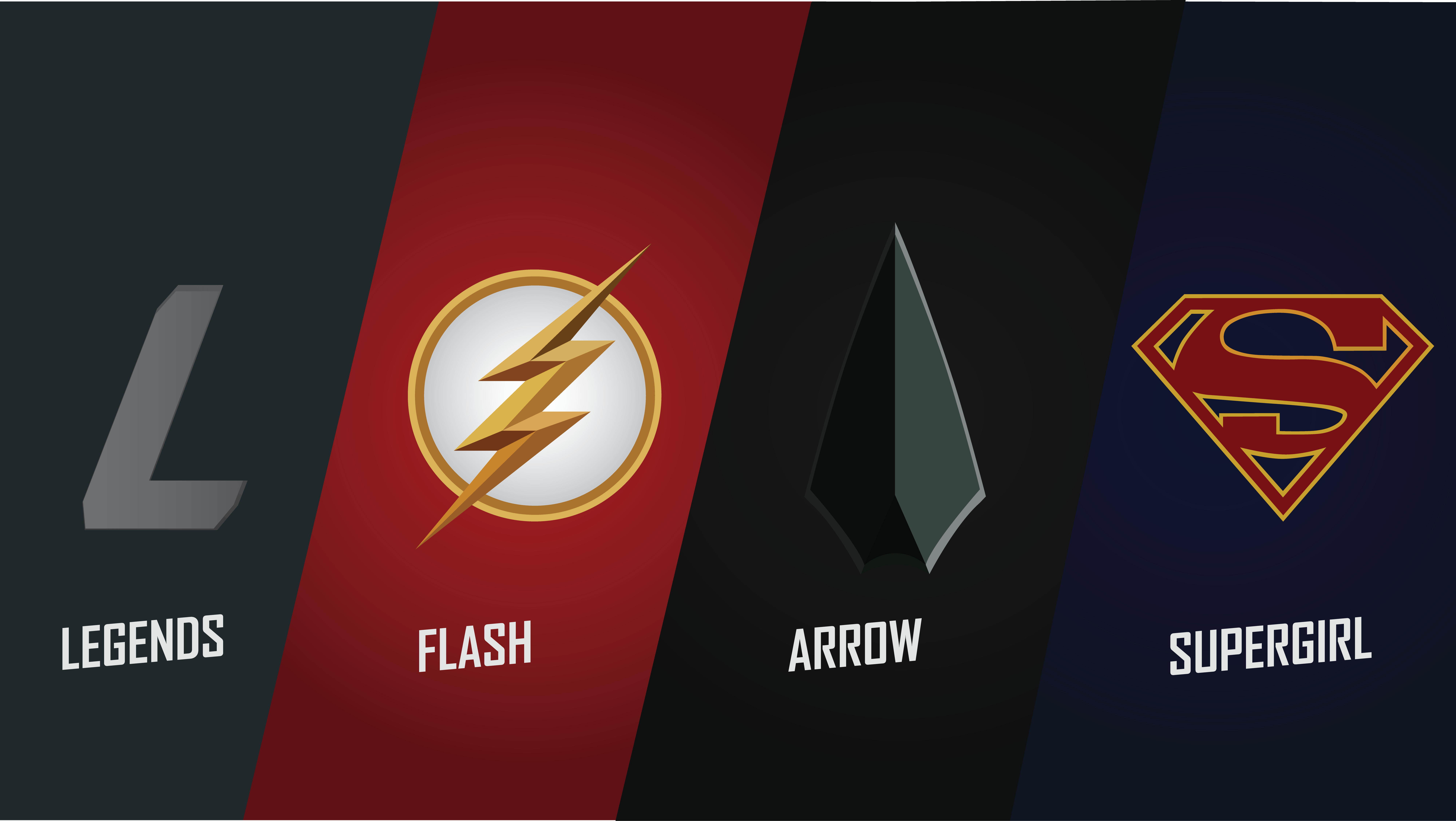 8000x4513 Green Arrow Flash CW Wallpaper