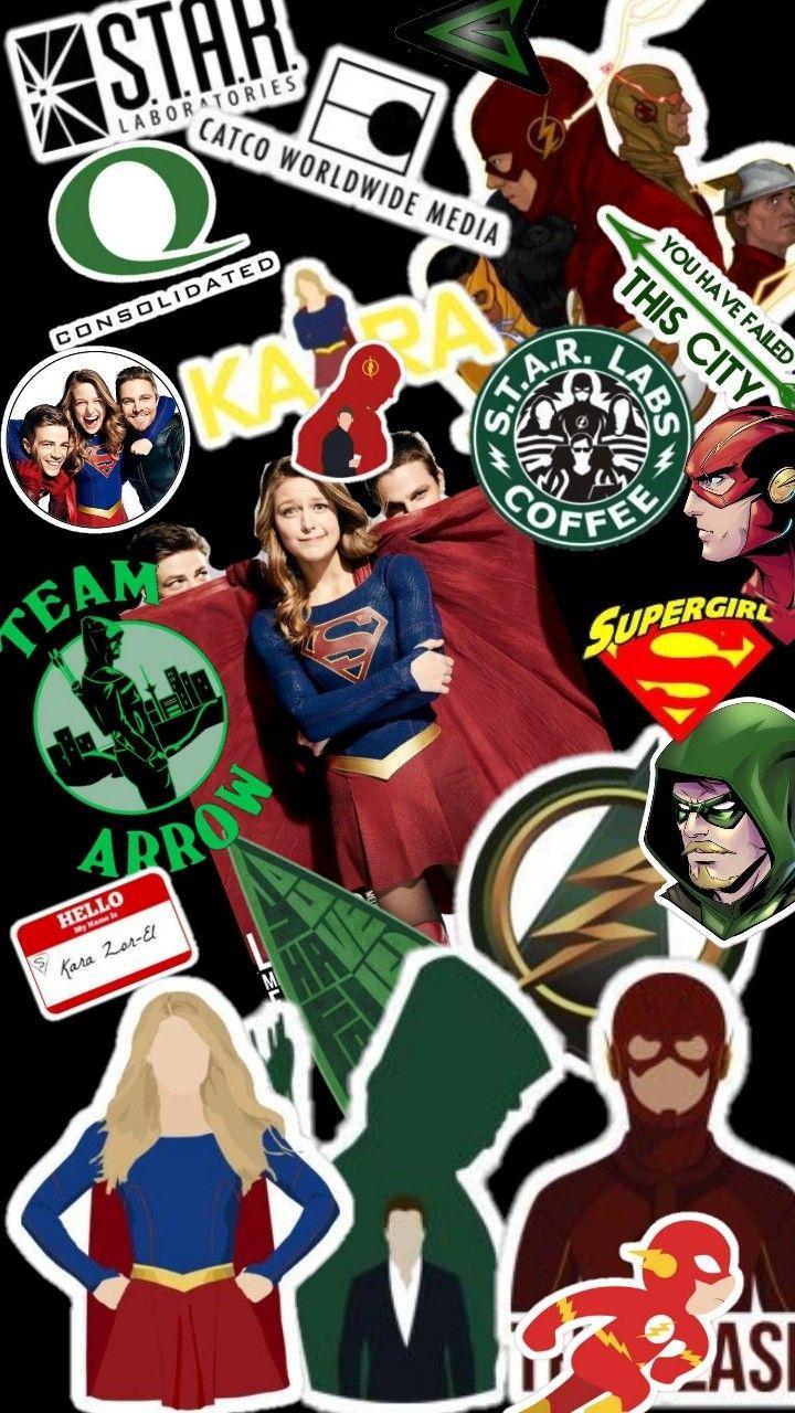 720x1280 Fondo de pantalla DC series. Supergirl and flash, Flash wallpaper, Green arrow