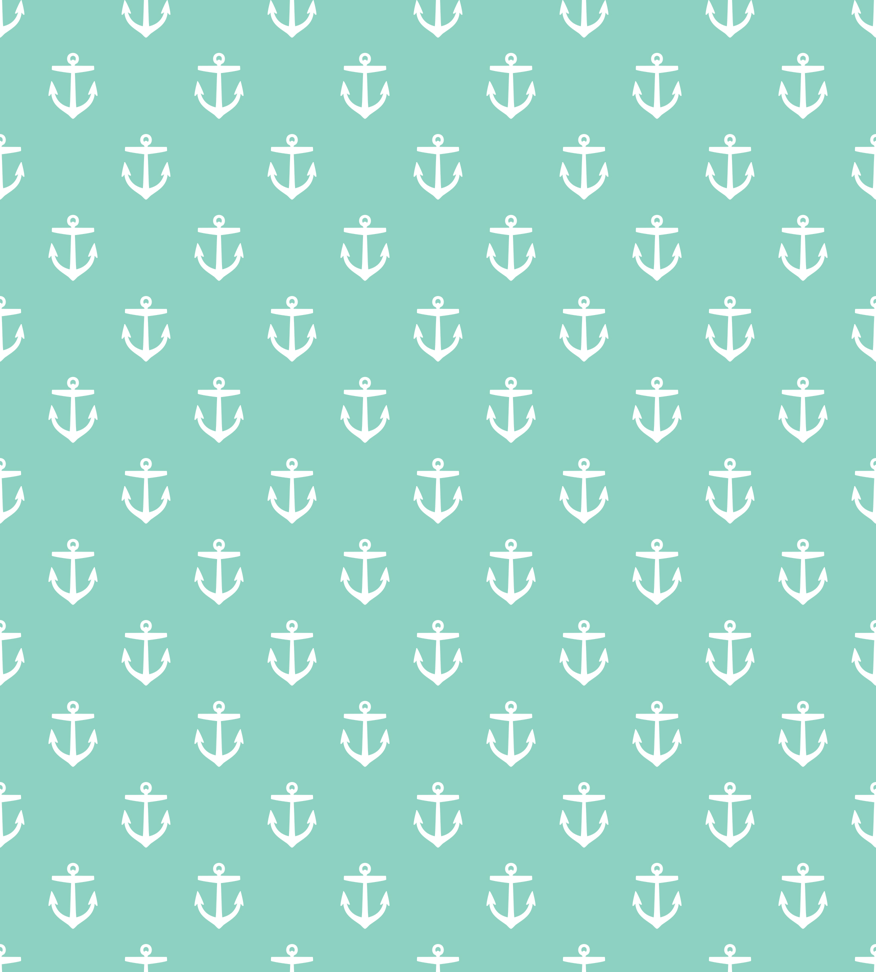 876x972 Aqua Anchors wallpaper