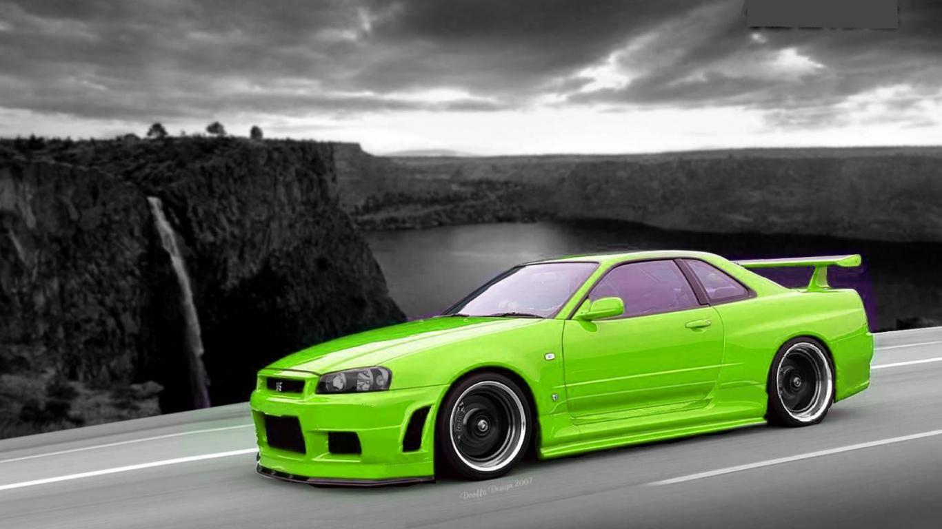 1366x768 Nissan Gtr R34 Desktop Wallpaper
