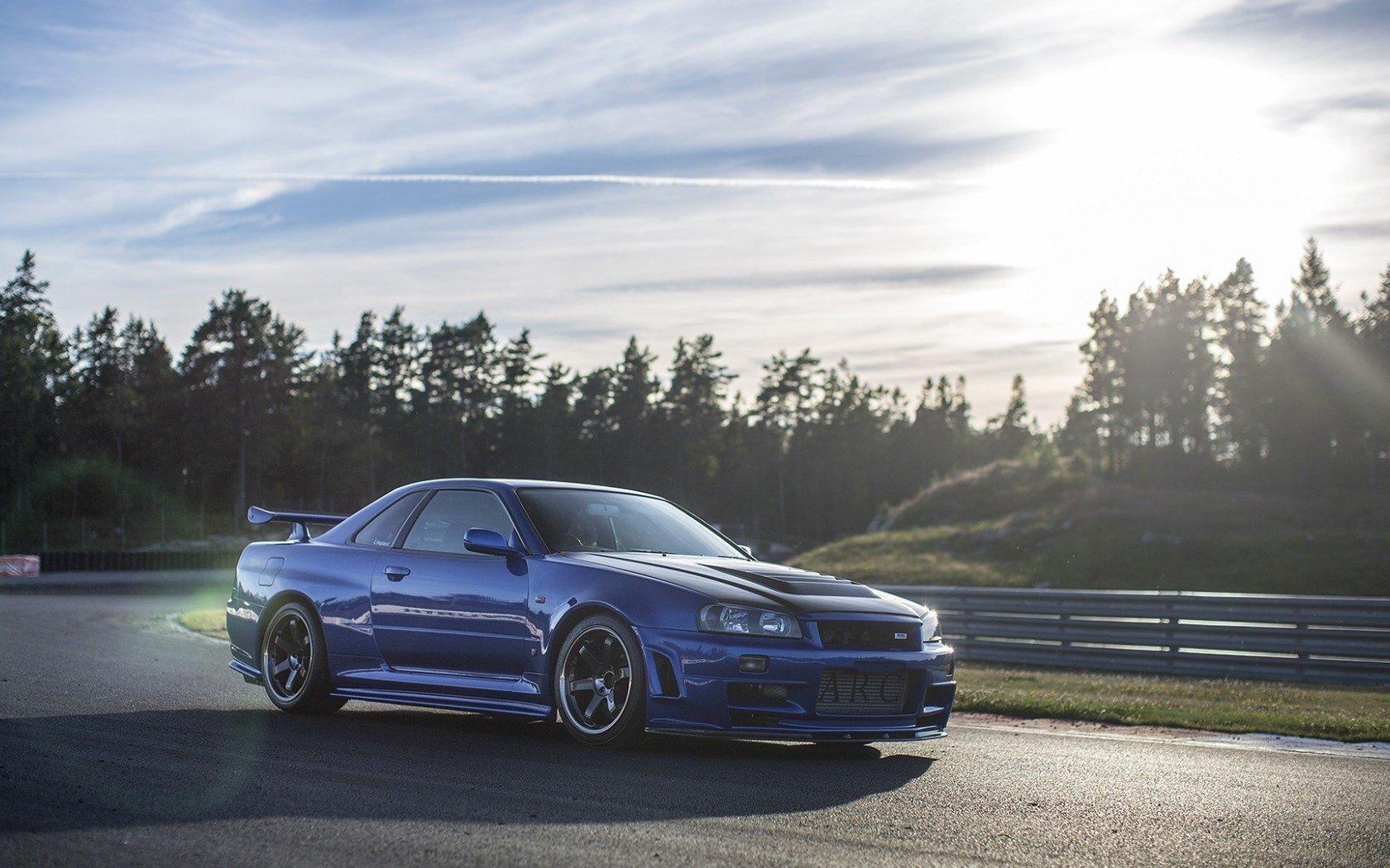 1680x1050 Nissan Skyline R34 wallpaper HD for desktop background