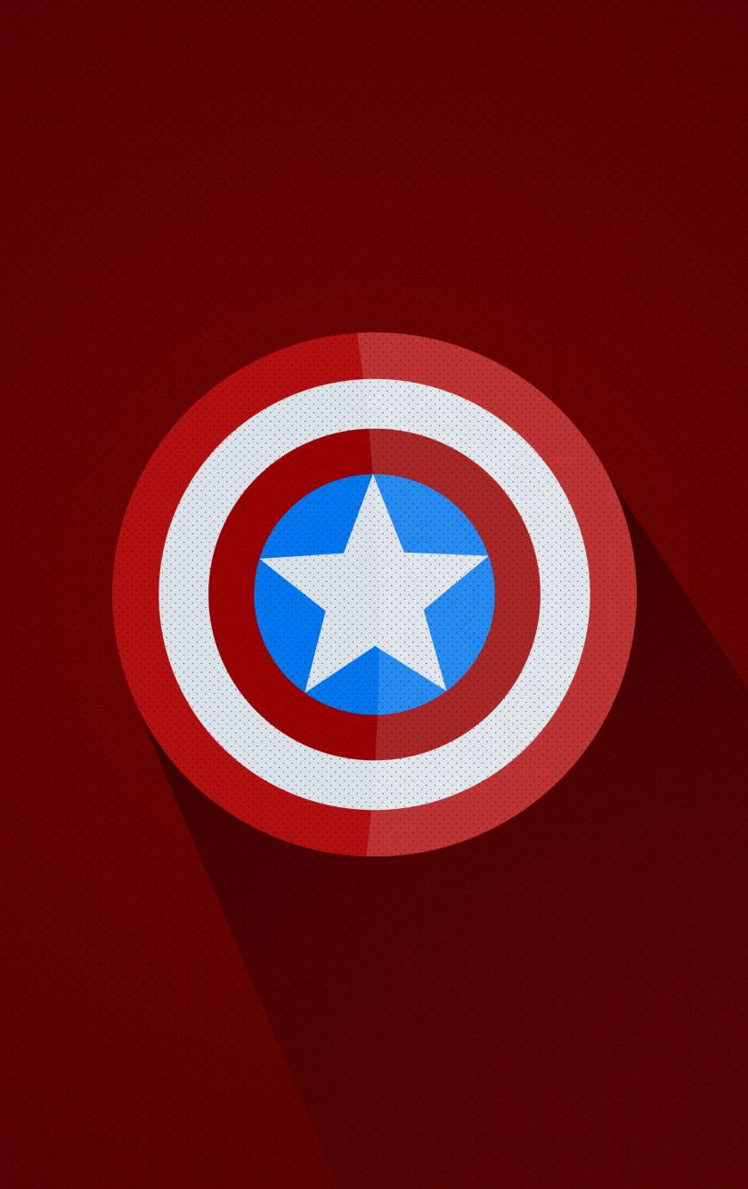840x1336 Shield Of Captain America, Superhero, Minimal, Wallpaper America Logo Wallpaper HD