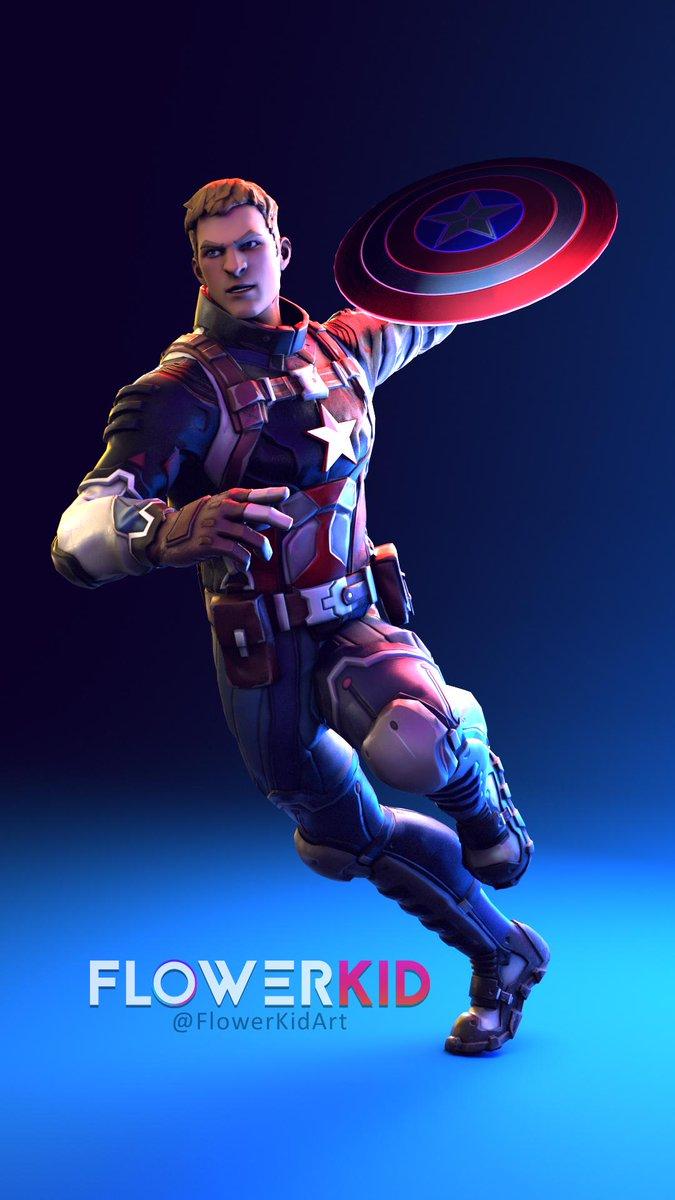 675x1200 Captain America Fortnite Skin