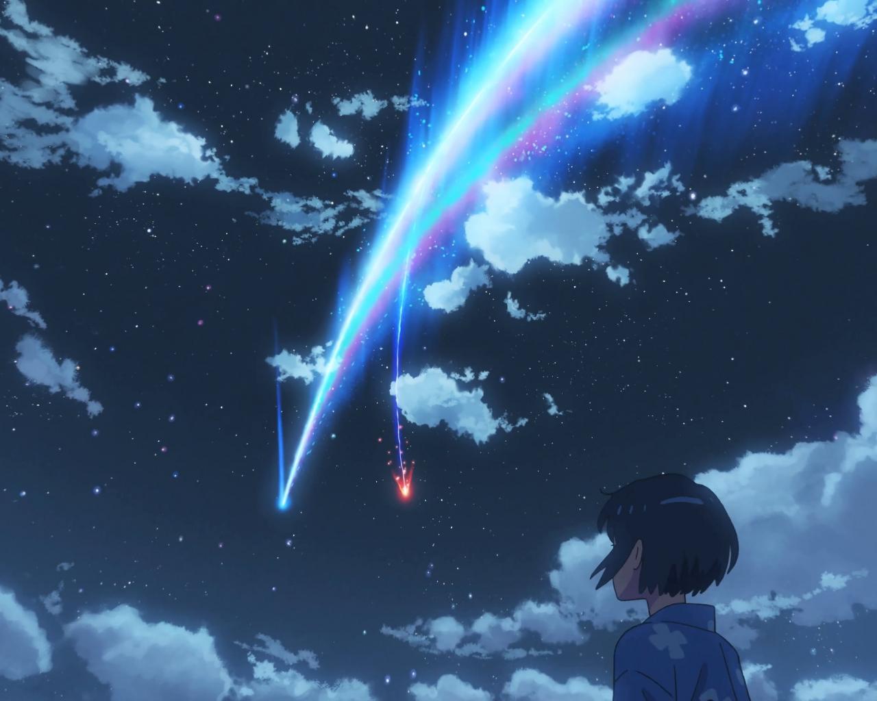 1280x1024 Free download OC] Kimi No NaWa Your Name Meteor Mitsuha 4k by Total Chuck [3840x2160] for your Desktop, Mobile & Tablet. Explore Anime 4k Your Name Wallpaper