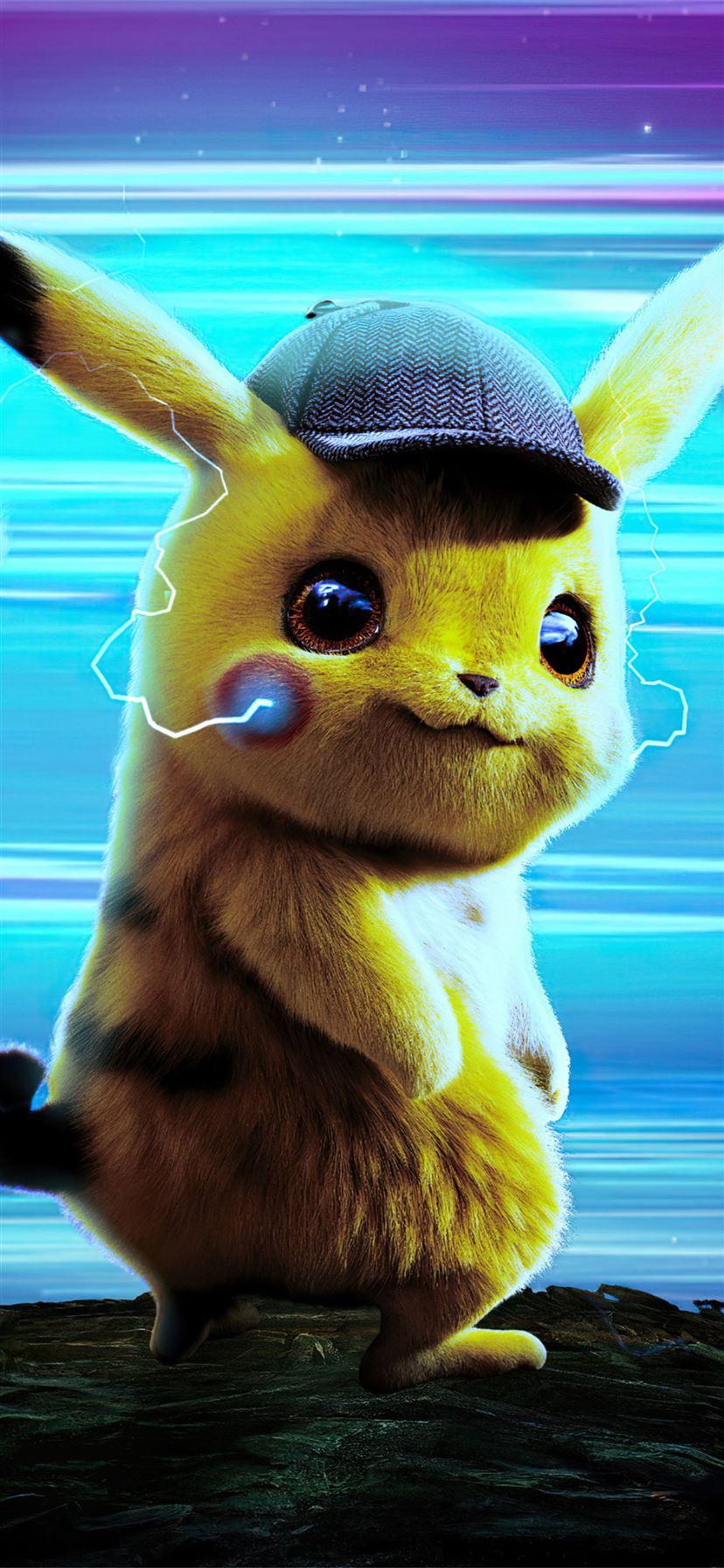 828x1792 detective pikachu poster 4k iPhone 11 Wallpaper Free Download