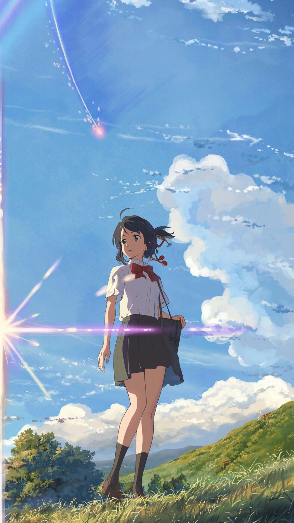 1024x1820 kiminonawa #yourname #wallpaper#anime #middle