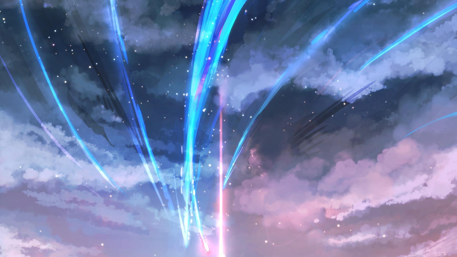 1920x1080 #anime, #Your Name, #digital art, #clouds, wallpaper. Mocah HD Wallpaper