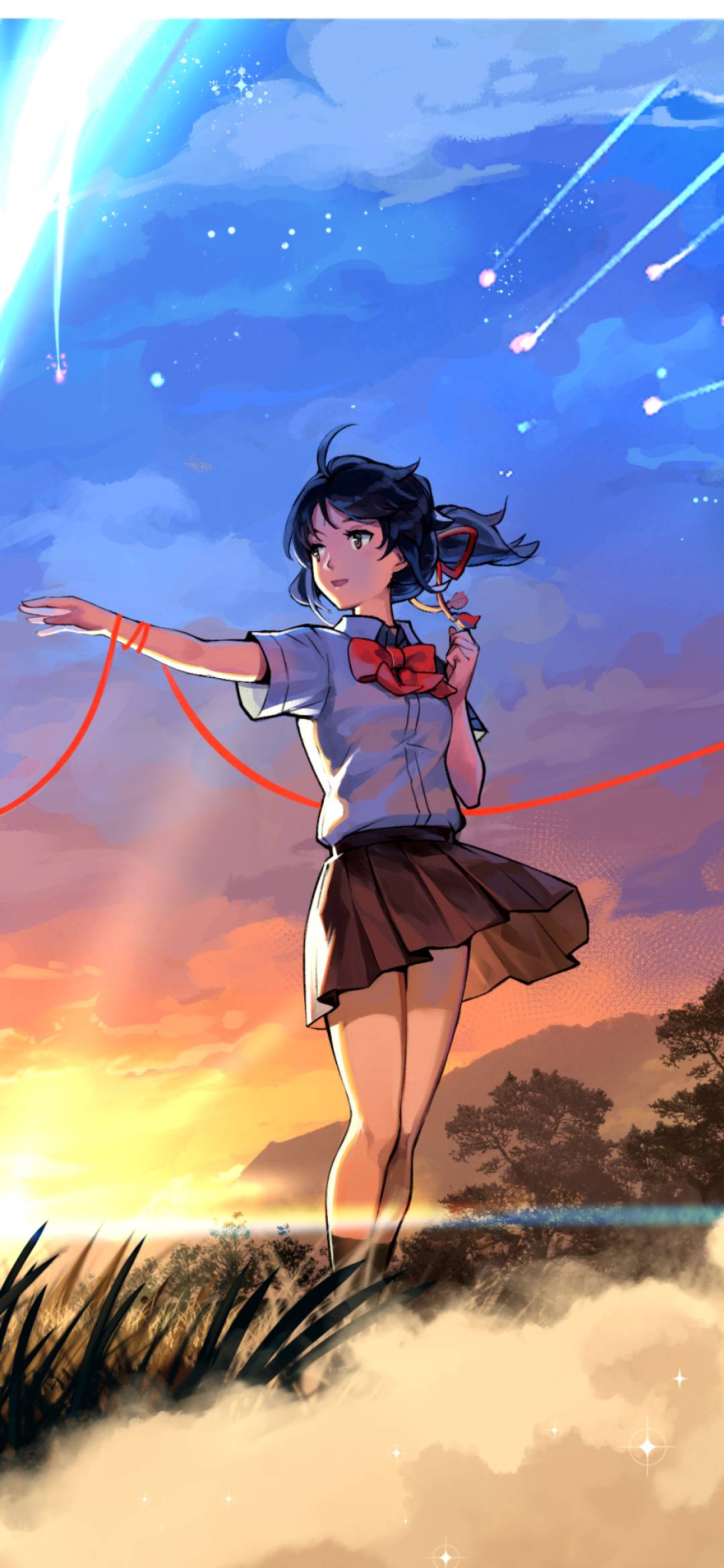 1080x2340 Mitsuha Miyamizu and Taki Tachibana 1080x2340 Resolution Wallpaper, HD Anime 4K Wallpaper, Image, Photo and Background