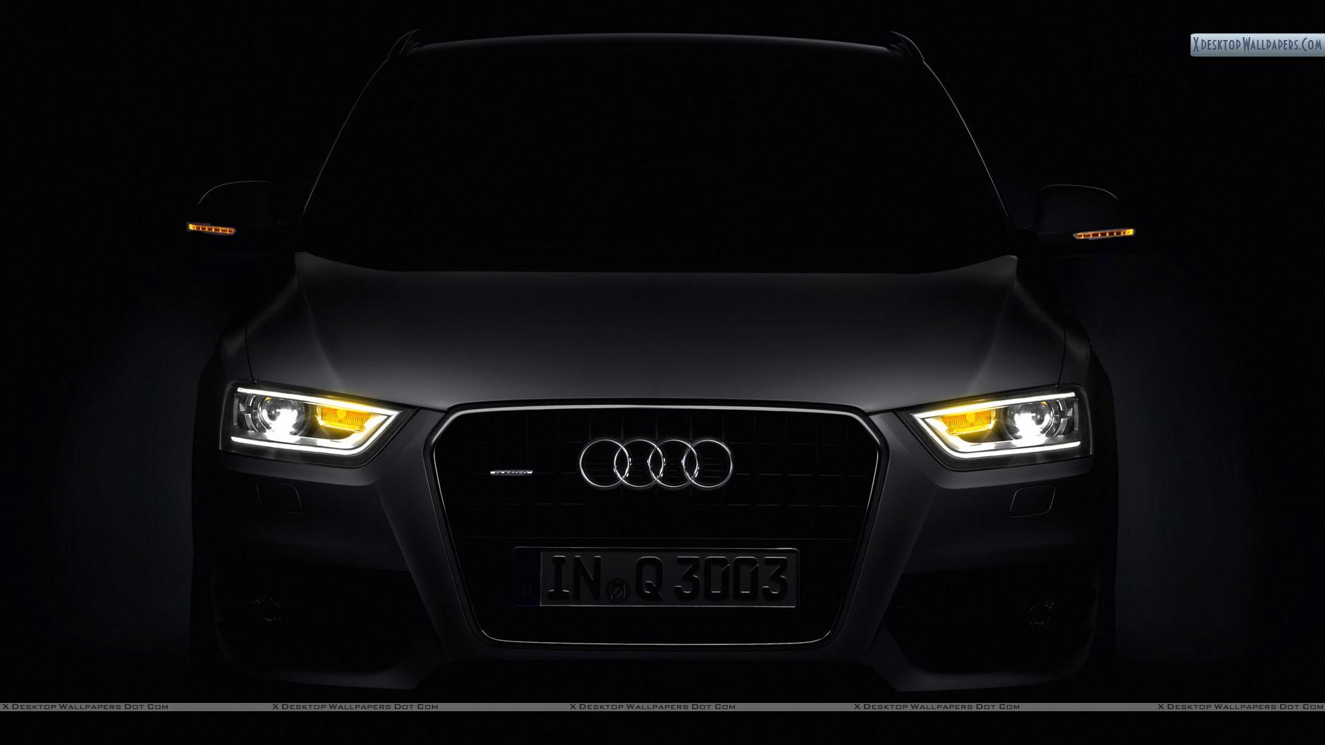 1920x1080 Audi Q3 Front Picture in Dark Wallpaper