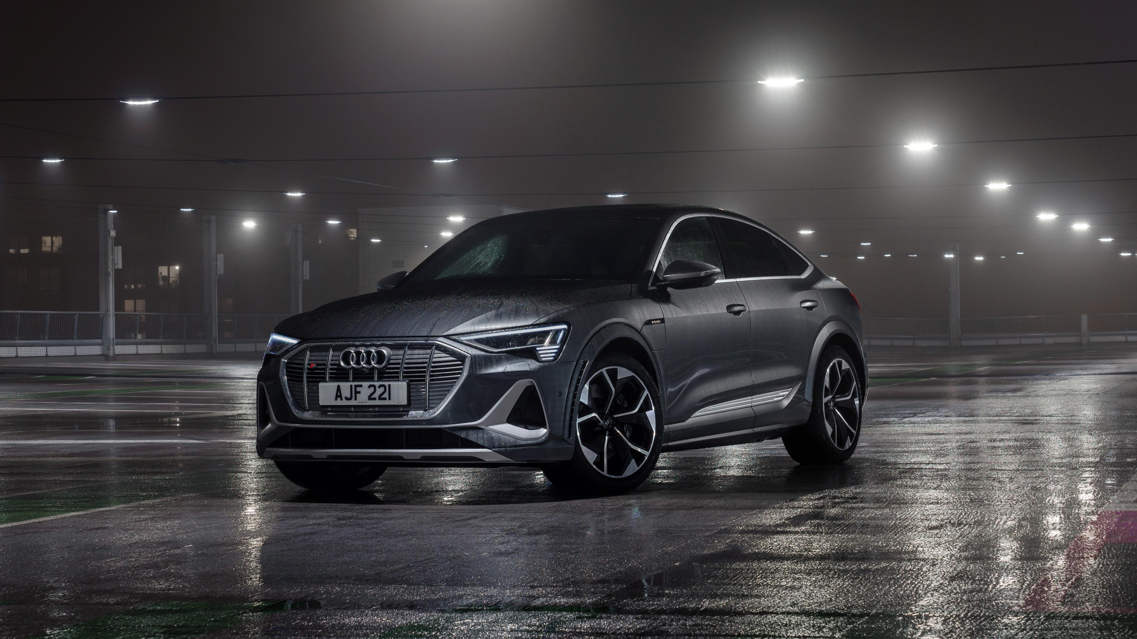 3840x2160 Audi E Tron S Sportback Wallpaper 4K, 5K, Black Dark