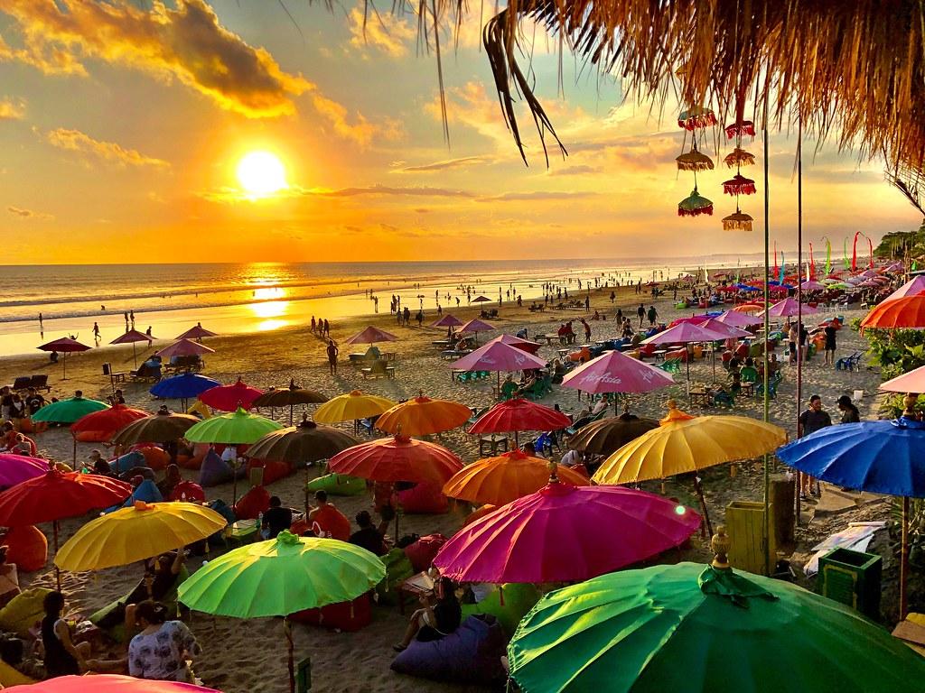 1024x768 Seminyak, Bali. Double Six Beach, also referred to as 'Blue