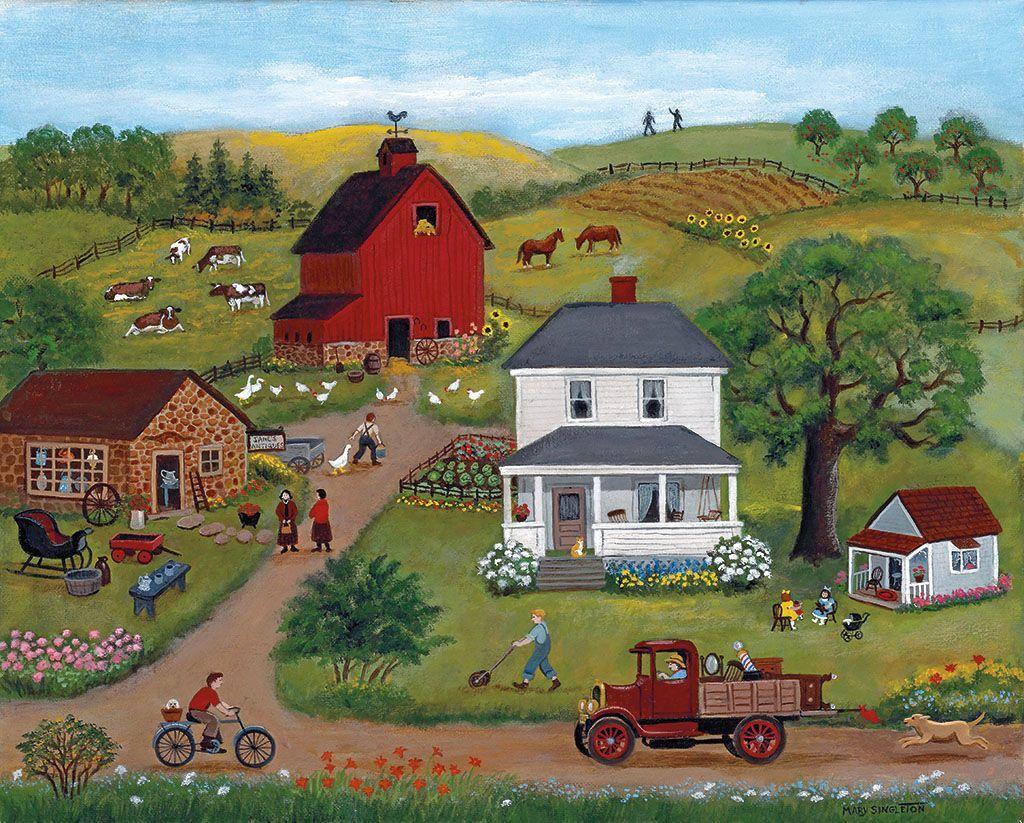 1024x823 Folk Art Desktop Wallpaper Free Folk Art Desktop Background - Folk art, Americana art, American folk art