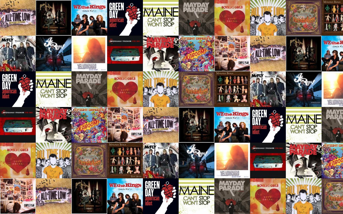 1440x900 All Time Low Nothing Personal Panic At Disco Wallpaper « Tiled Desktop Wallpaper