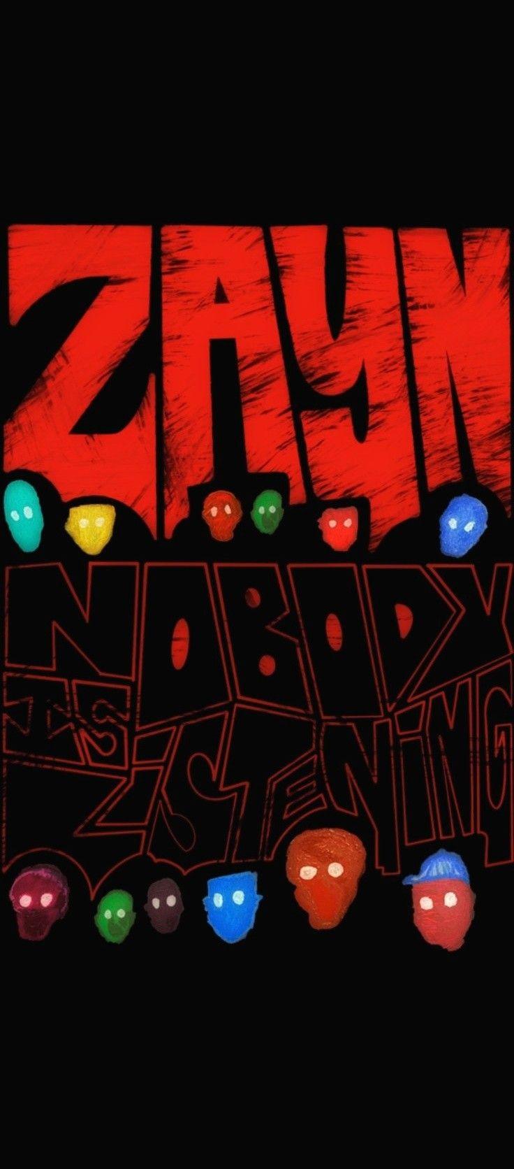 736x1672 NOBODY IS LISTENING wallpaper. Wallpaper, Art wallpaper, Little tattoo for girls