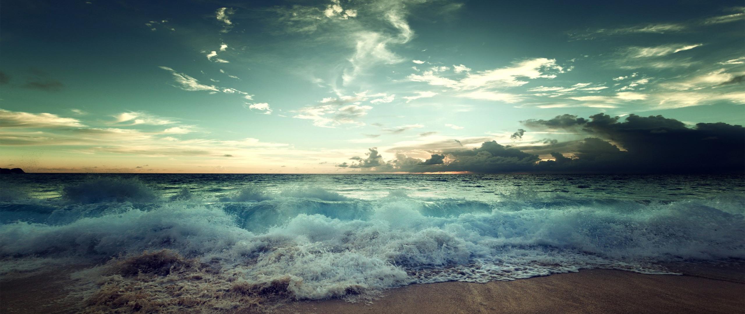 2560x1080 Earth Sky And Sea HD Wallpaper