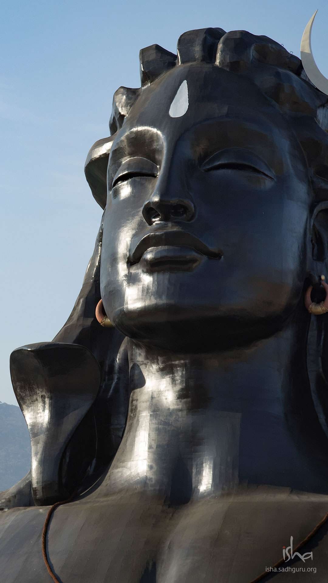 1080x1920 4K wallpaper: Adiyogi Shiva Statue Wallpaper HD