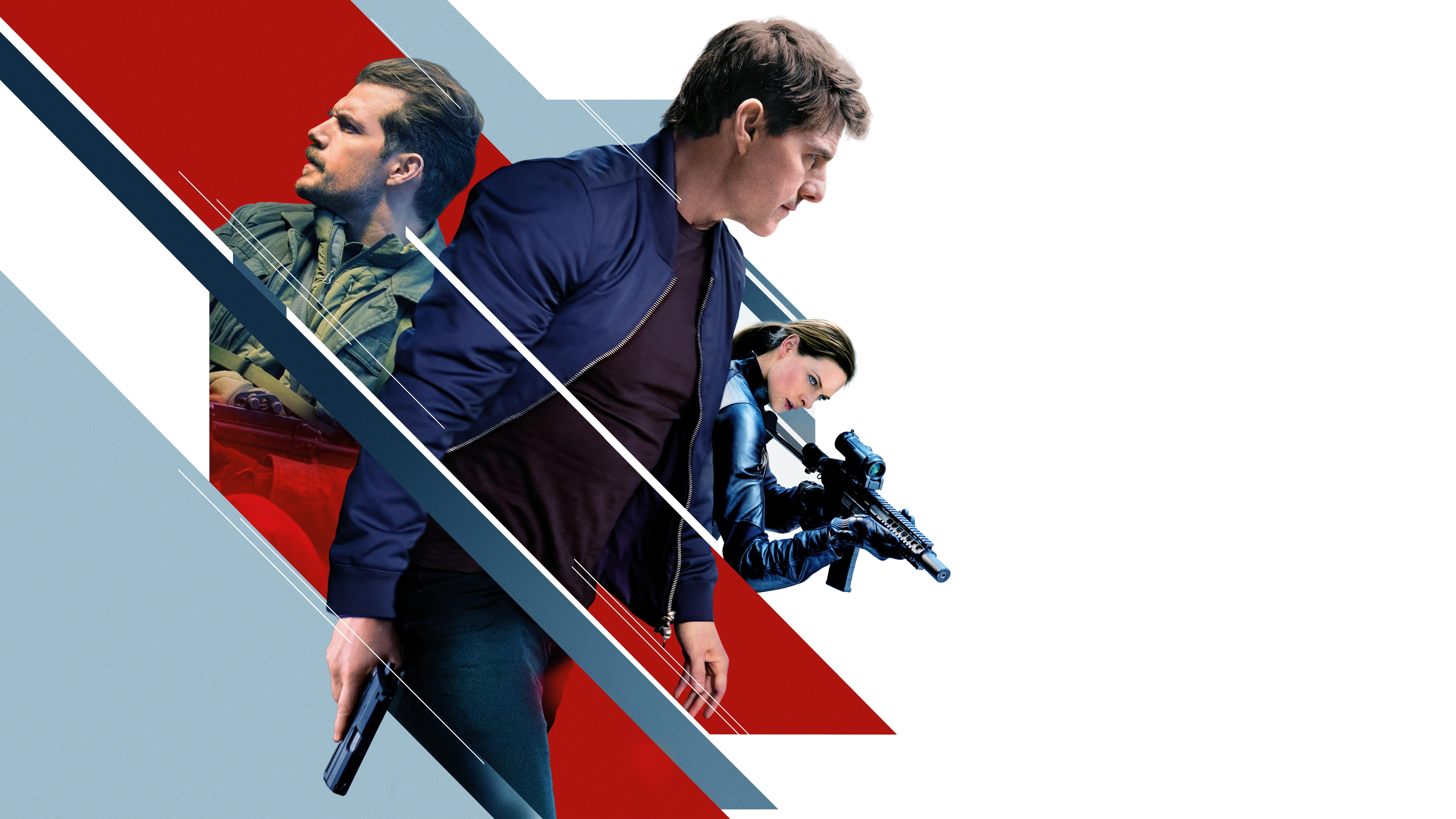 7680x4320 Mission: Impossible Tom Cruise Henry Cavill Rebecca Ferguson 8K