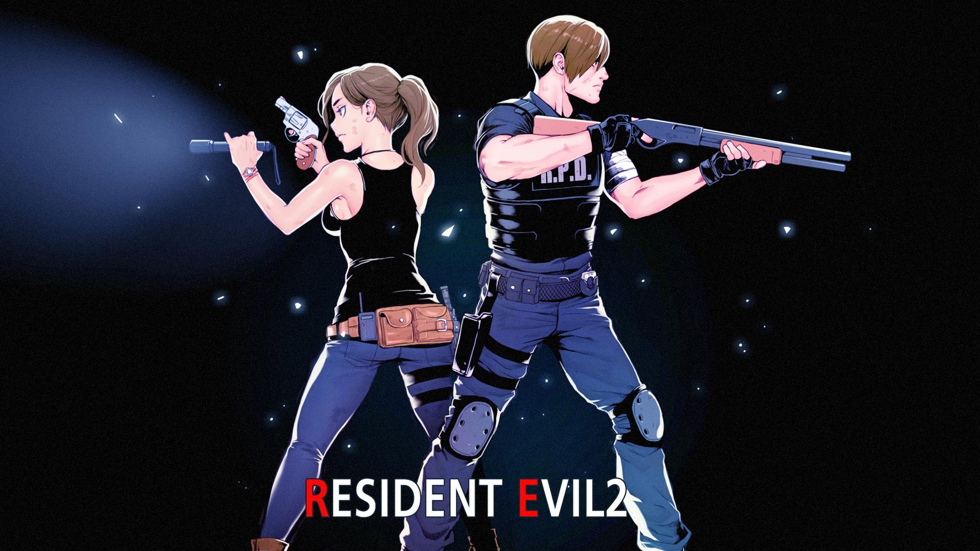 1920x1080 Claire Redfield Leon S Kennedy Resident Evil 2 2019 Wallpaper:1920x1080