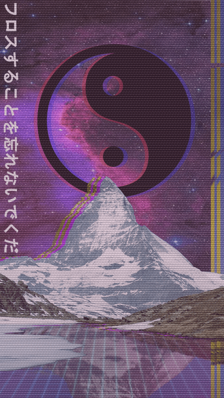 750x1334 Aesthetic Vaporwave Wallpaper