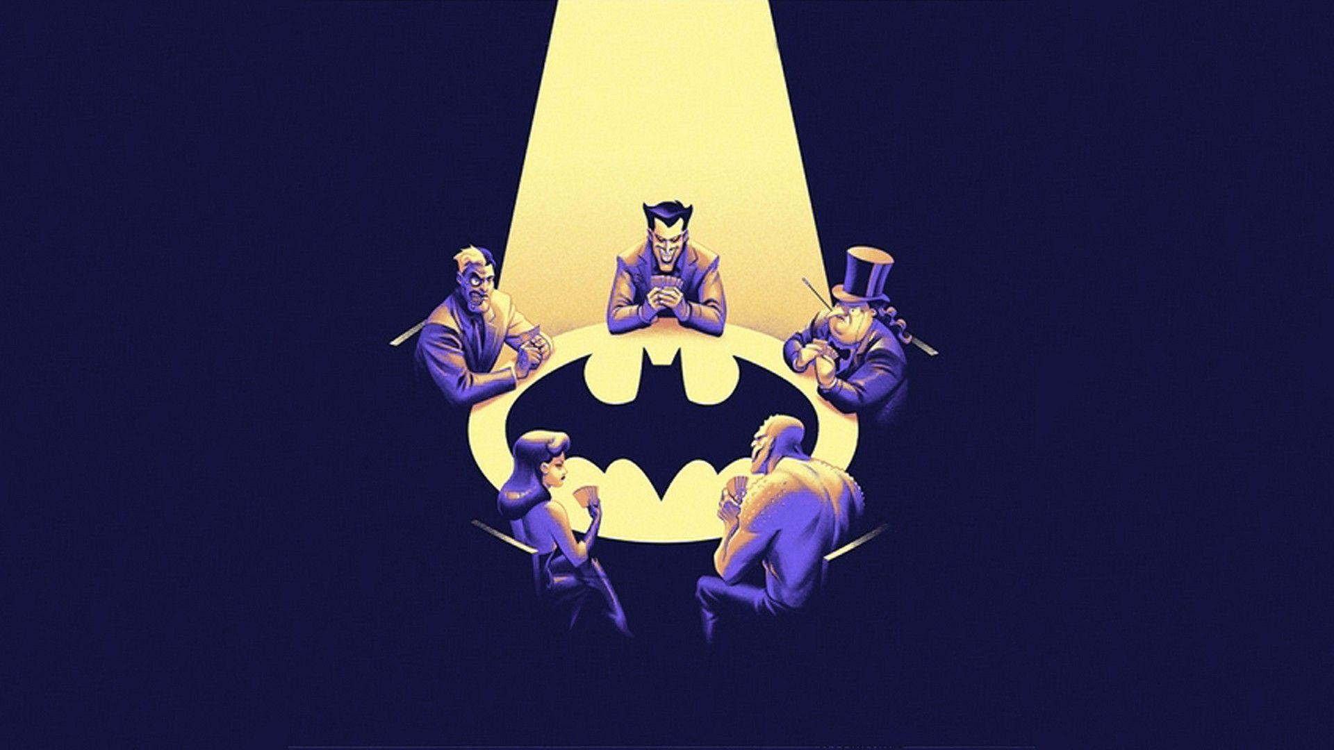 1920x1080 Batman, Batman The Animated Series, Joker, Two Face, Poison